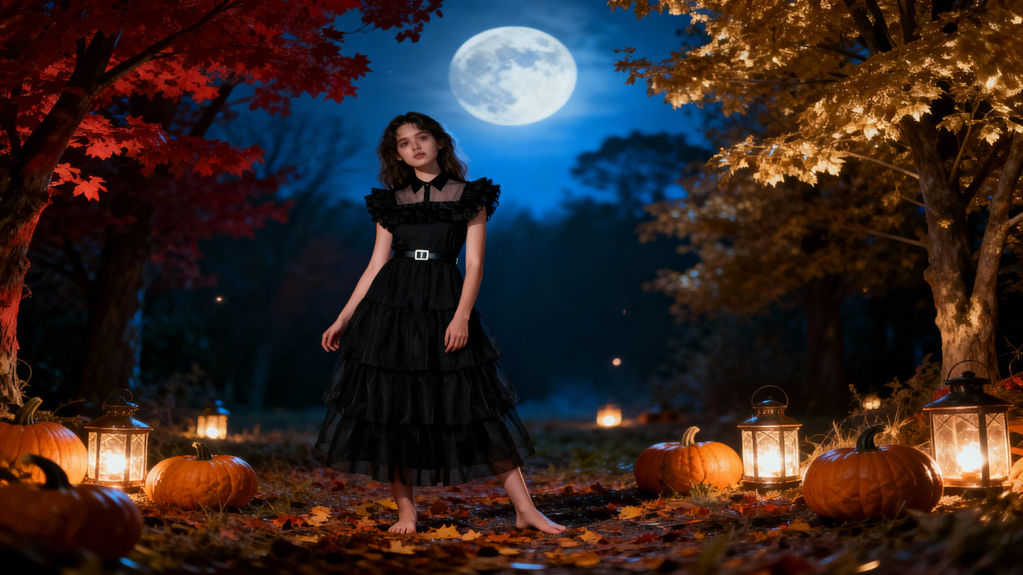 Wednesday Addams Costume for Girls | The Iconic Netflix Series Dress