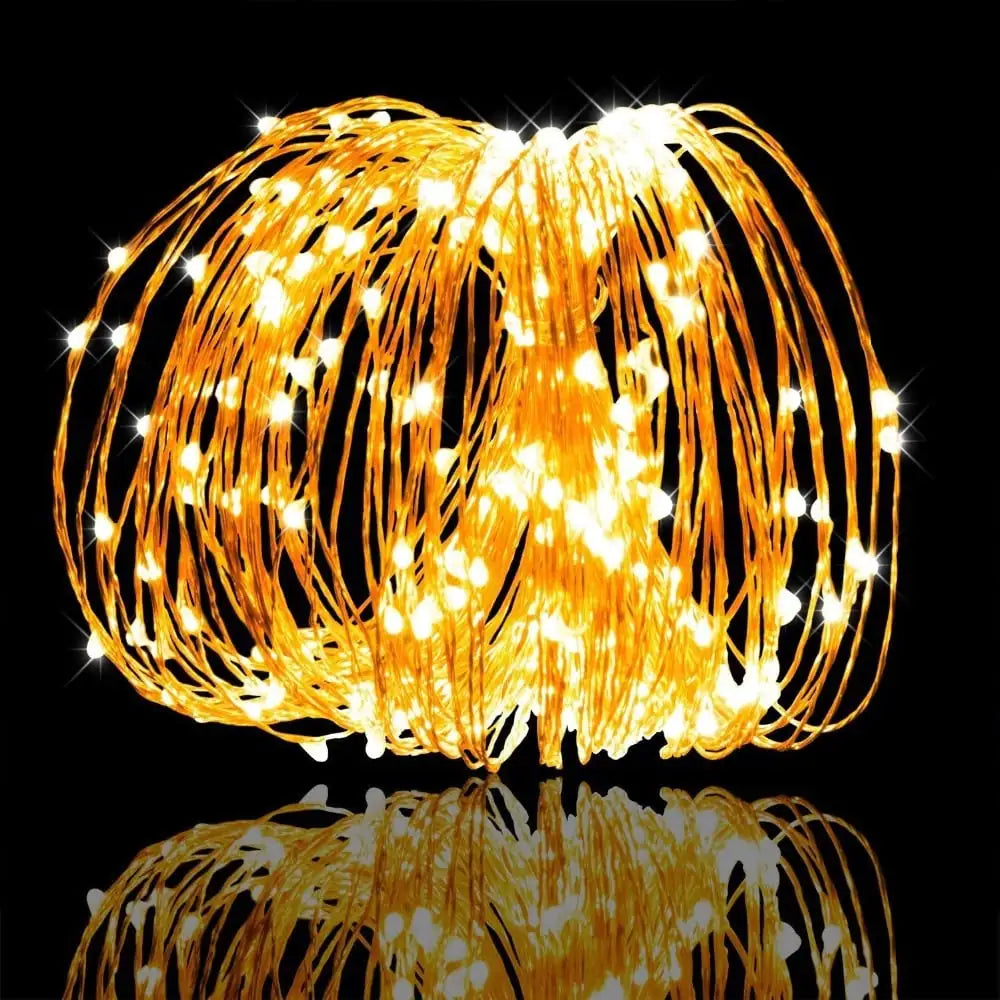 USB/ Battery LED String Lights — Silver Wire Fairy Lights | Halloween Décor
