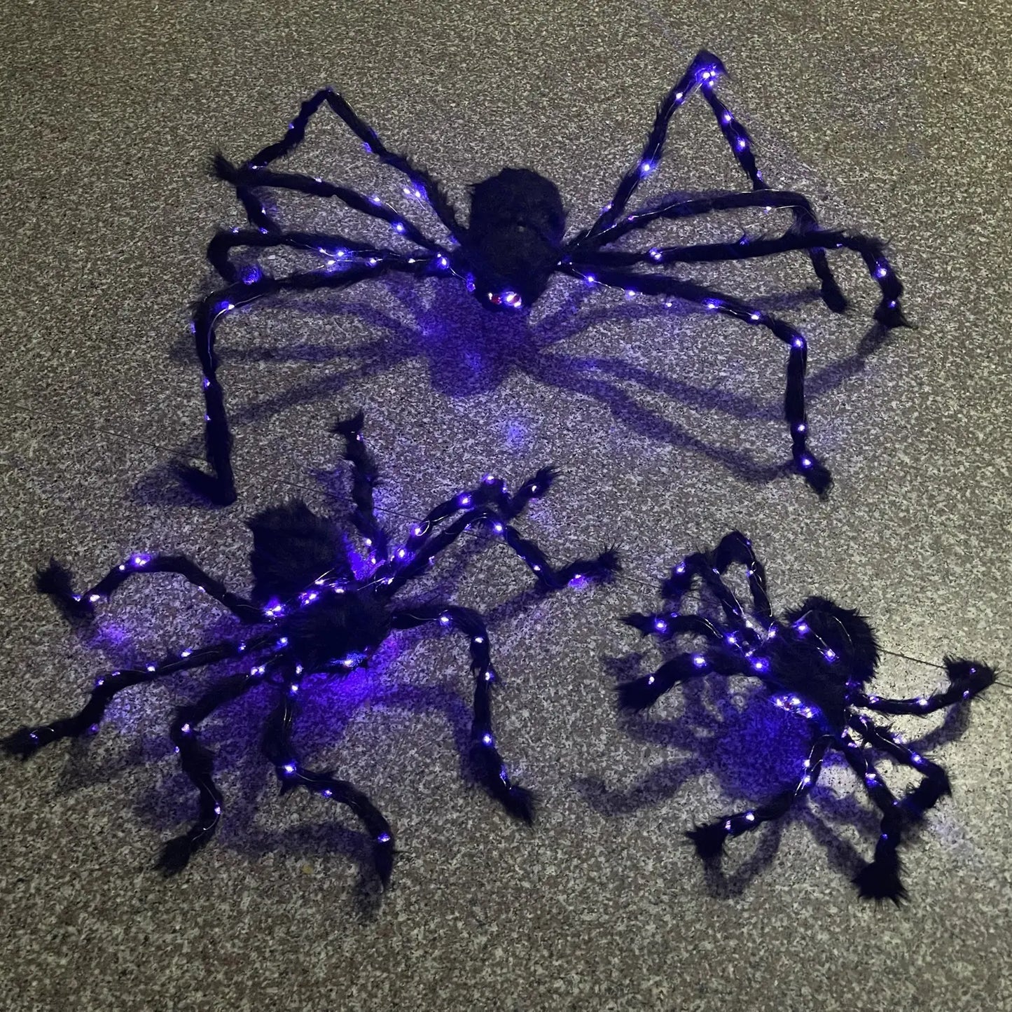 LED Luminous Halloween Spider Prop | Light-Up Spooky Decor