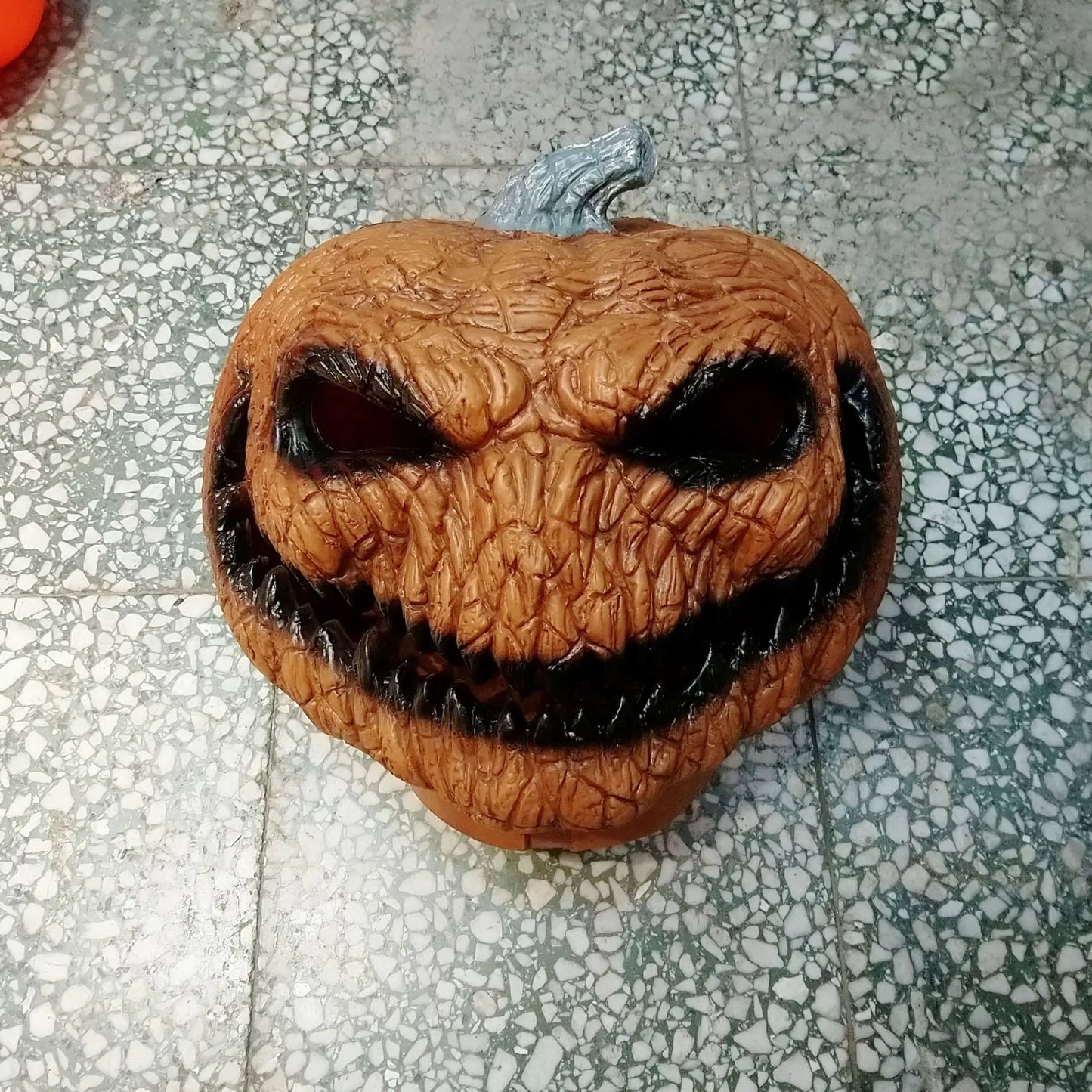 Weird Pumpkin Lantern — Quirky PVC Pumpkin Décor (30×34×25 cm)