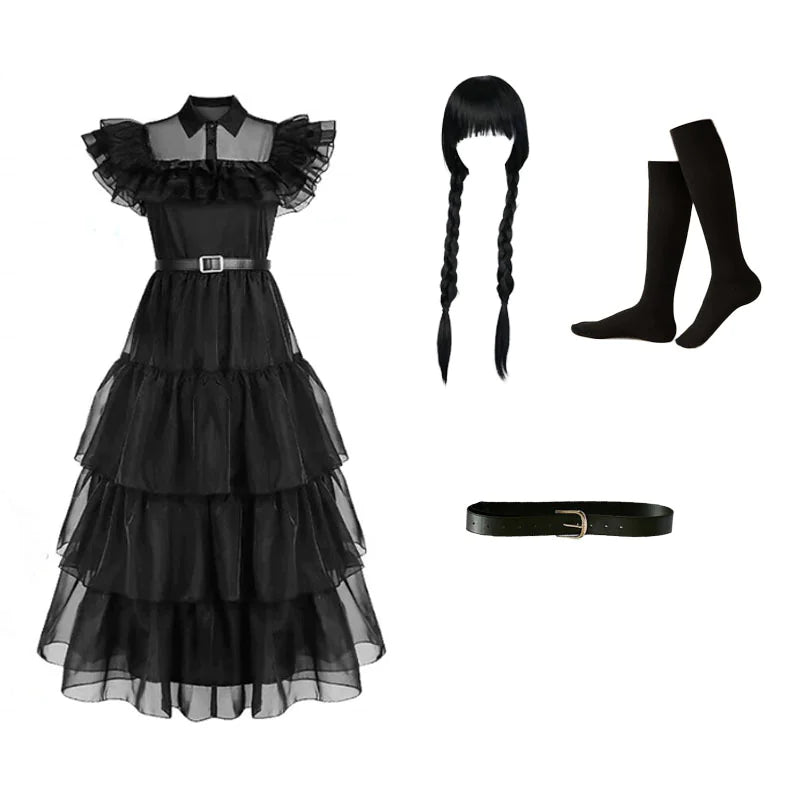 Wednesday Addams Costume for Girls | The Iconic Netflix Series Dress