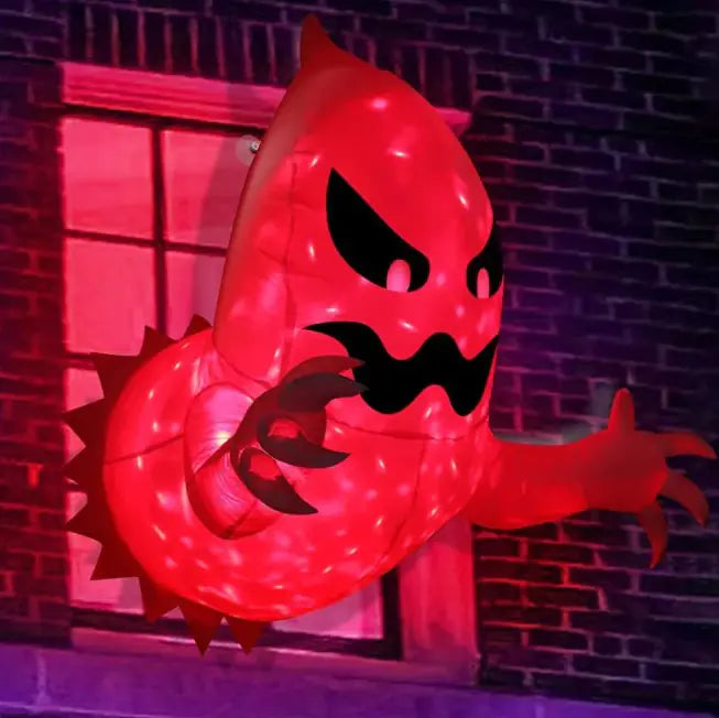 Inflatable Halloween Ghost Decoration – 6-Ft LED Outdoor Yard Prop