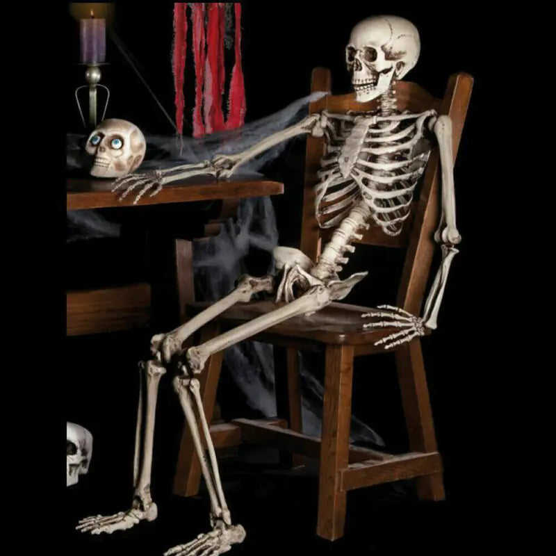 Realistic Halloween Skeleton Prop — 40×12 cm Mini Bone Model