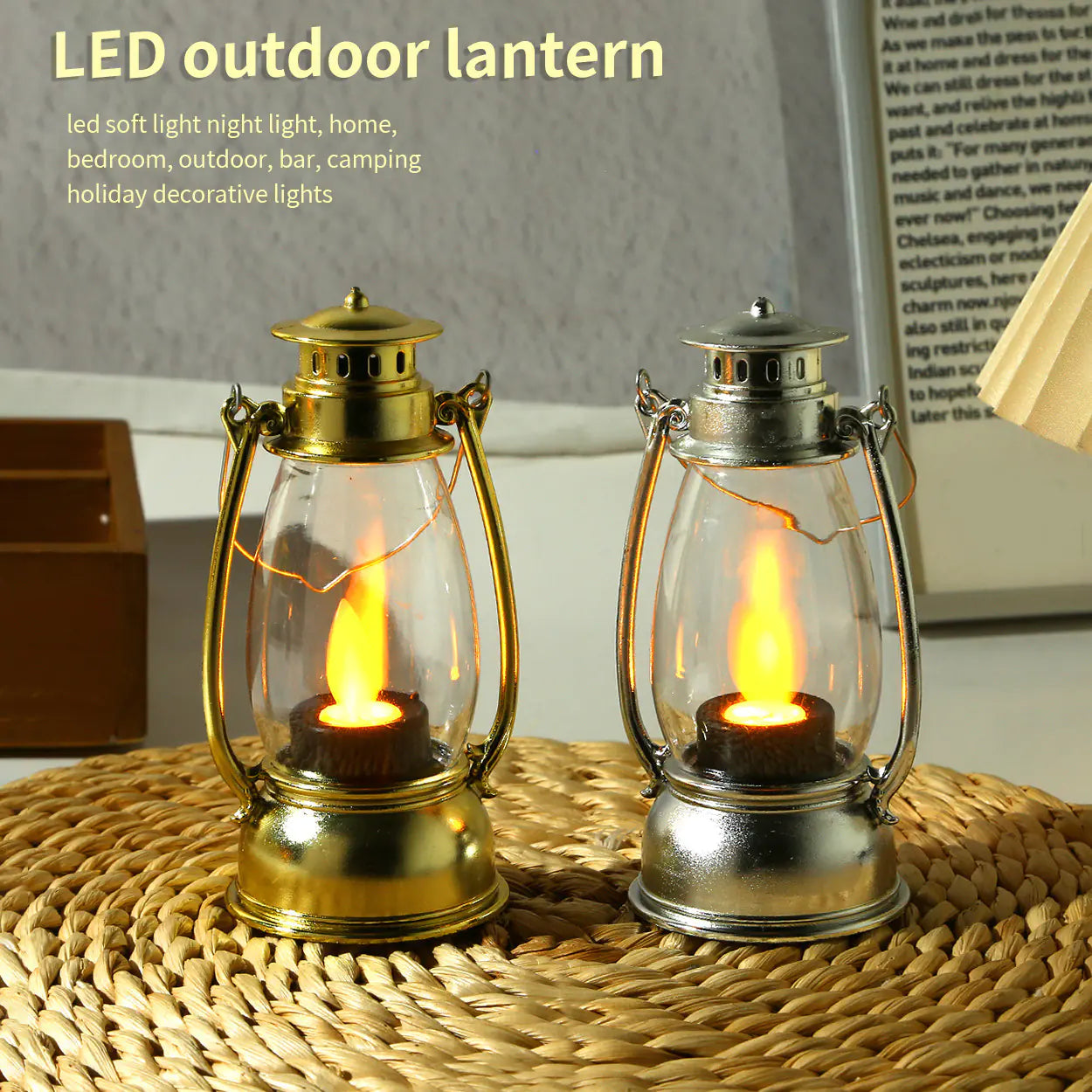 Vintage LED Swing-Head Pony Lamp — Retro Night Light | Halloween Décor