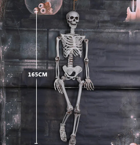 Realistic Halloween Skeleton Prop — 40×12 cm Mini Bone Model