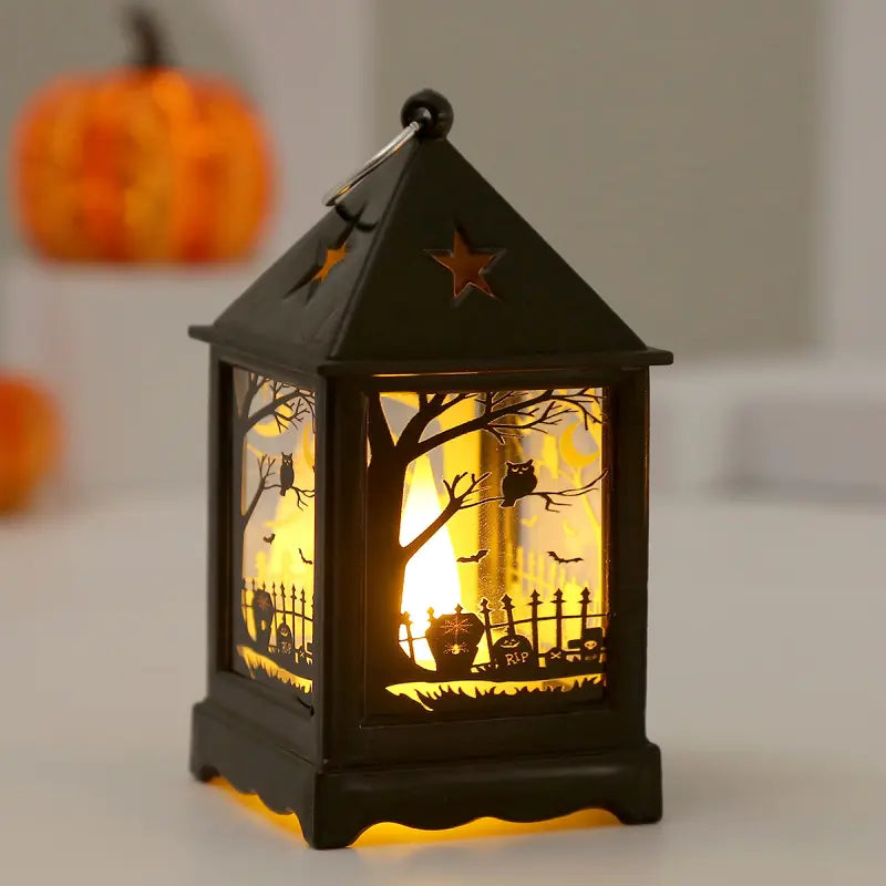 Creative LED Pumpkin Lantern Night Light for Kids — Witch/Crow/Pumpkin/Owl