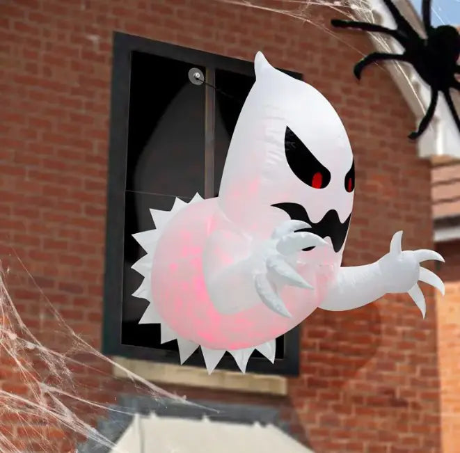 Inflatable Halloween Ghost Decoration – 6-Ft LED Outdoor Yard Prop