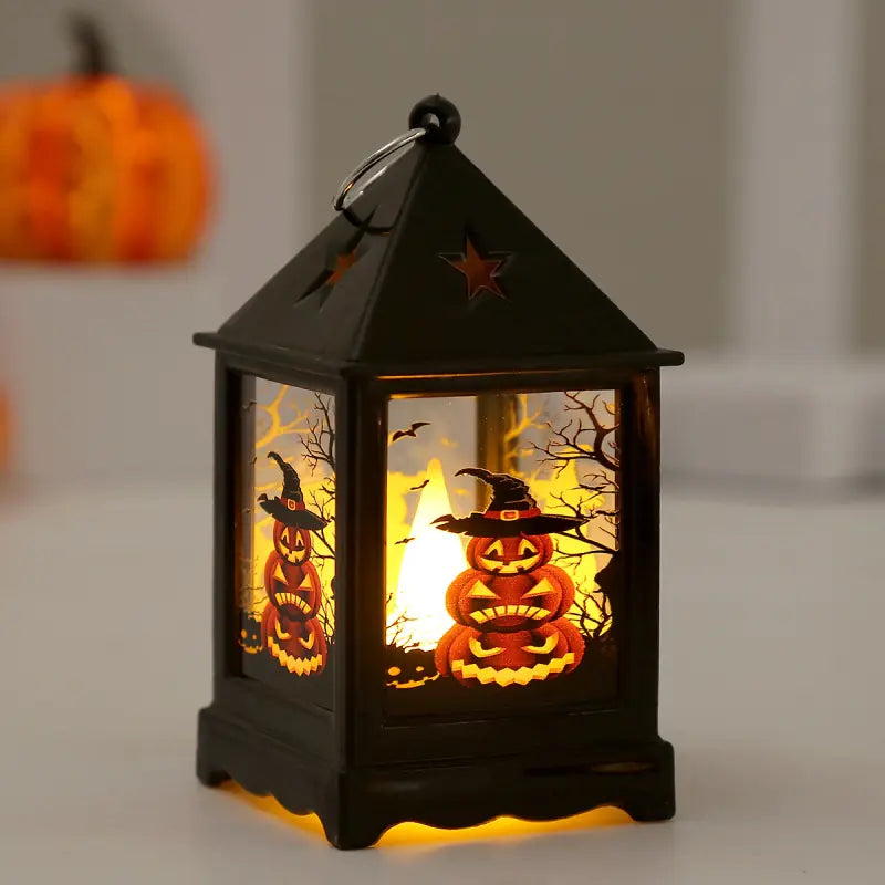 Creative LED Pumpkin Lantern Night Light for Kids — Witch/Crow/Pumpkin/Owl