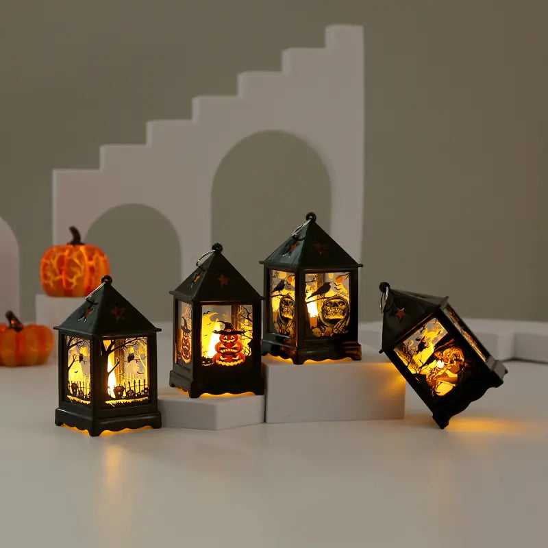 Creative LED Pumpkin Lantern Night Light for Kids — Witch/Crow/Pumpkin/Owl