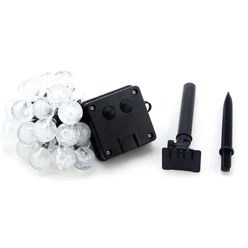 Solar Bubble Ball String Lights — Halloween Outdoor Décor (5–7 m, 20/30/50 LEDs)
