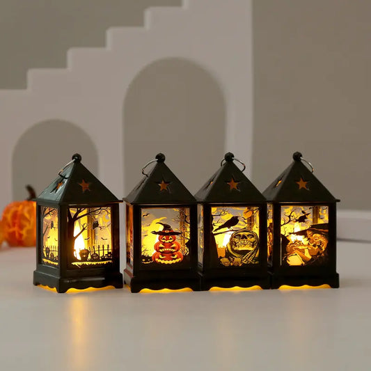 Creative LED Pumpkin Lantern Night Light for Kids — Witch/Crow/Pumpkin/Owl