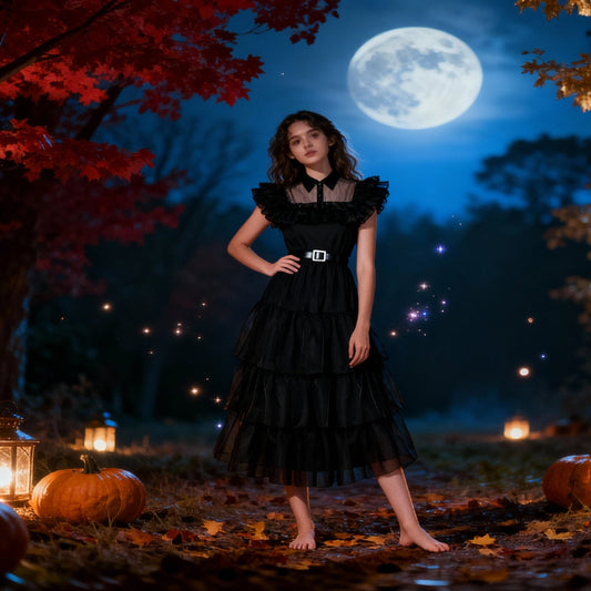 Wednesday Addams Costume for Girls | The Iconic Netflix Series Dress