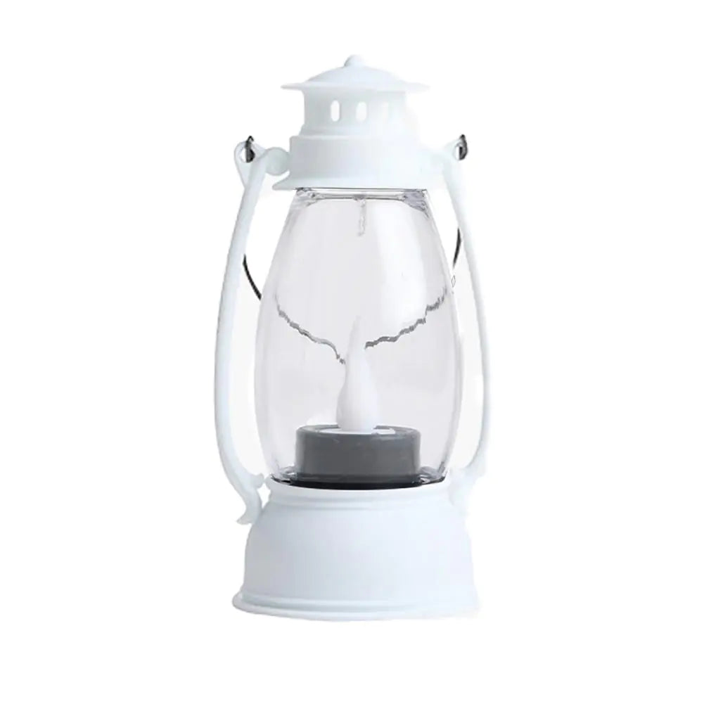 Retro LED Lantern Light — Portable Candle-Style Lamp | Halloween Décor