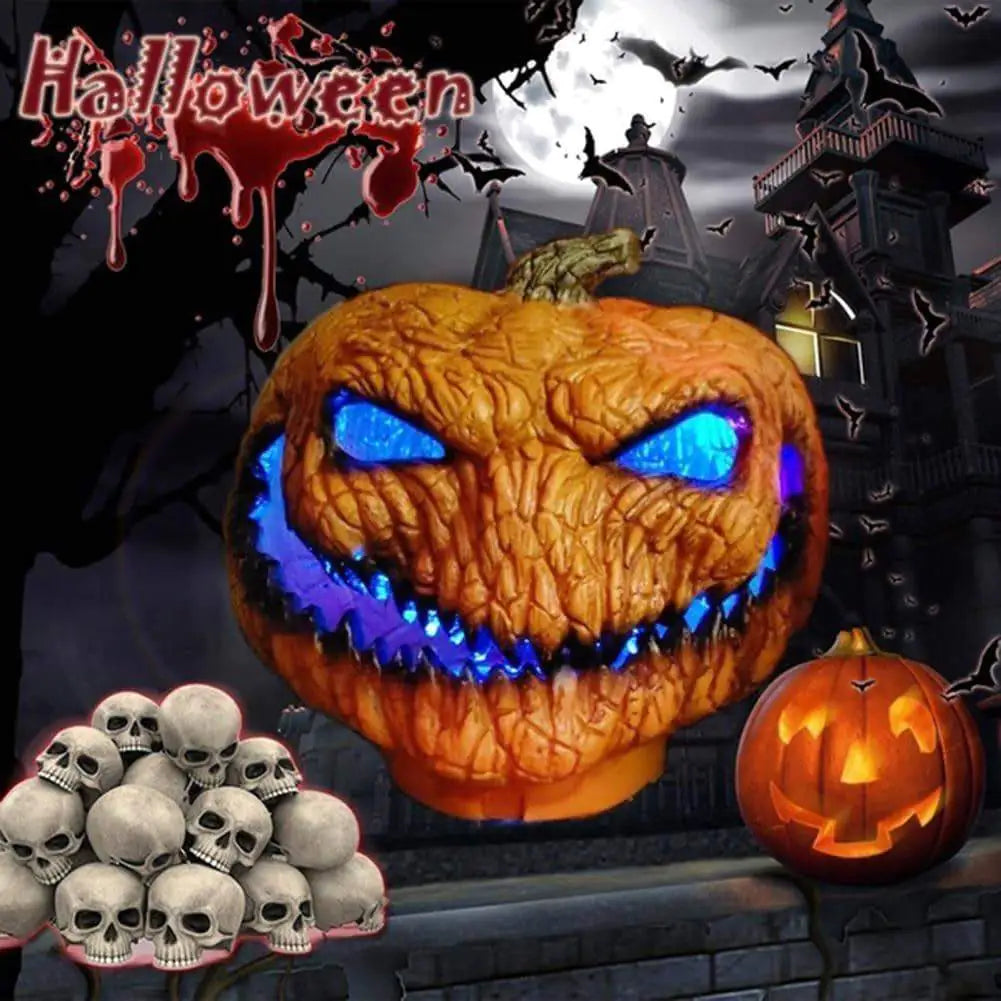 Weird Pumpkin Lantern — Quirky PVC Pumpkin Décor (30×34×25 cm)
