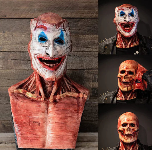 Jack Skeleton Double-Layer Mask — Latex, One-Size | Halloween Costume