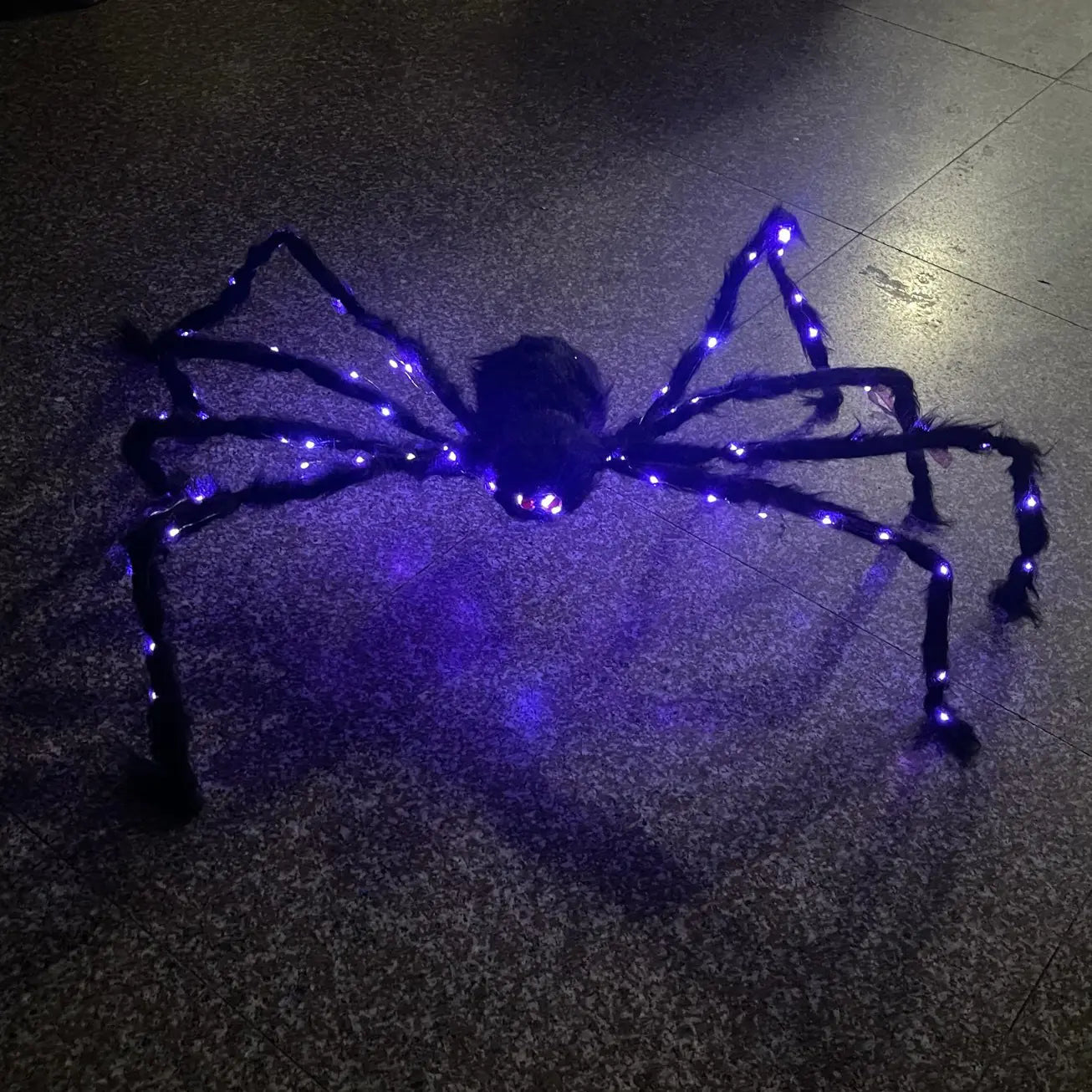LED Luminous Halloween Spider Prop | Light-Up Spooky Decor