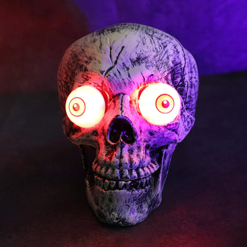 Garden Skeleton Trio — Skull & Buried Hands Set | Halloween Yard Décor