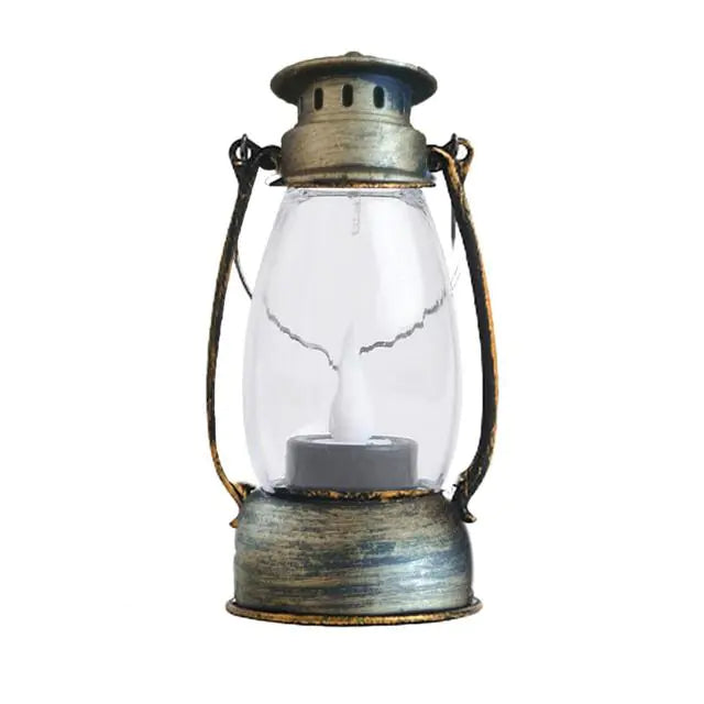 Retro LED Lantern Light — Portable Candle-Style Lamp | Halloween Décor
