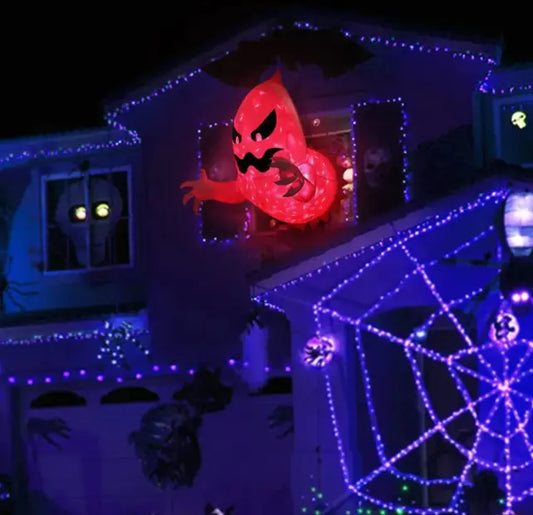 Inflatable Halloween Ghost Decoration – 6-Ft LED Outdoor Yard Prop