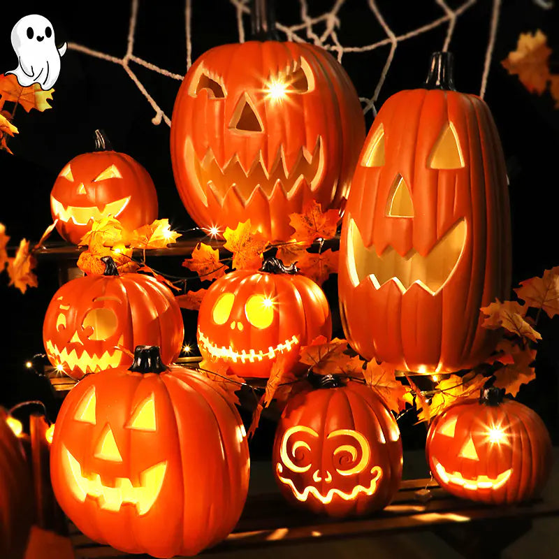 LED Pumpkin Lantern Decorations — 16 Variations for Schools, Bars & Parties
