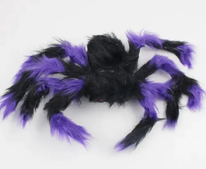 Giant Plush Spider & Web Set: The Ultimate Halloween Decor