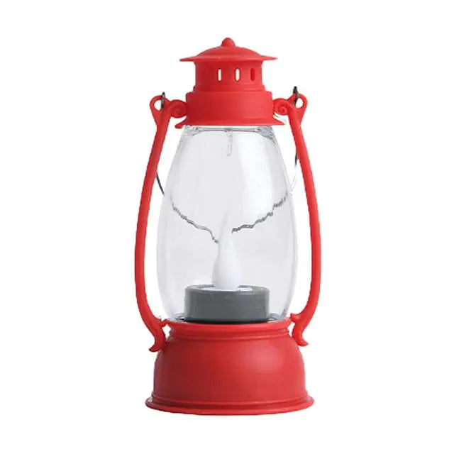 Retro LED Lantern Light — Portable Candle-Style Lamp | Halloween Décor