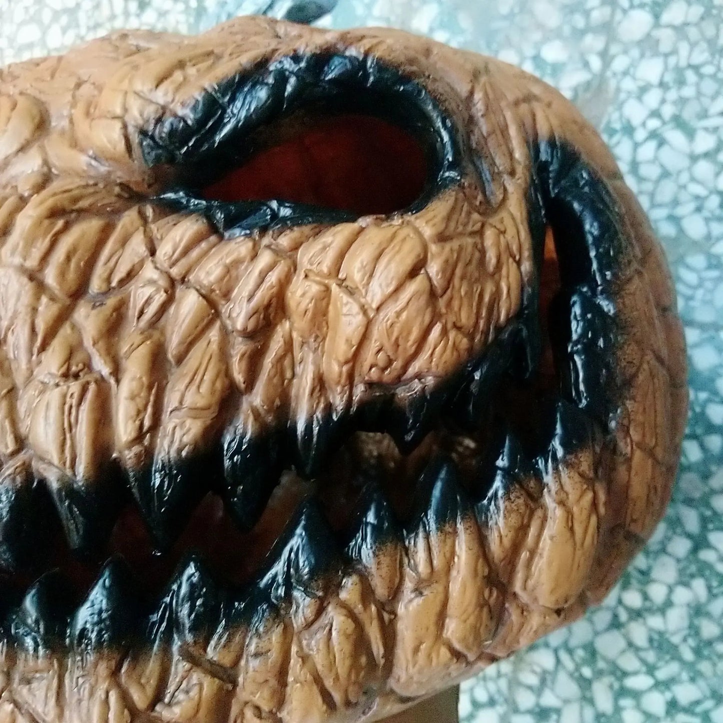 Weird Pumpkin Lantern — Quirky PVC Pumpkin Décor (30×34×25 cm)