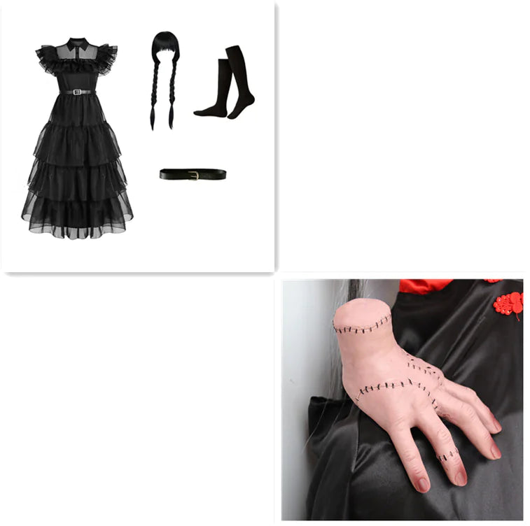 Wednesday Addams Costume for Girls | The Iconic Netflix Series Dress