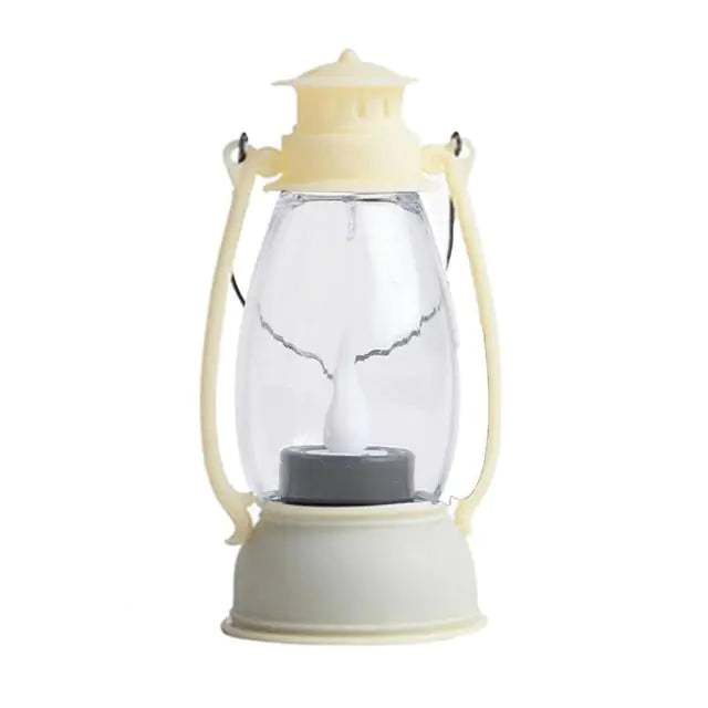 Retro LED Lantern Light — Portable Candle-Style Lamp | Halloween Décor