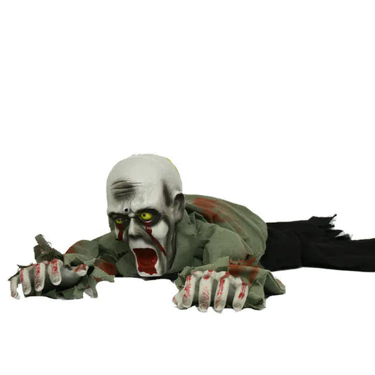 Crawling Ghost — Sound-Activated Haunted House Prop with Lights | Halloween Décor