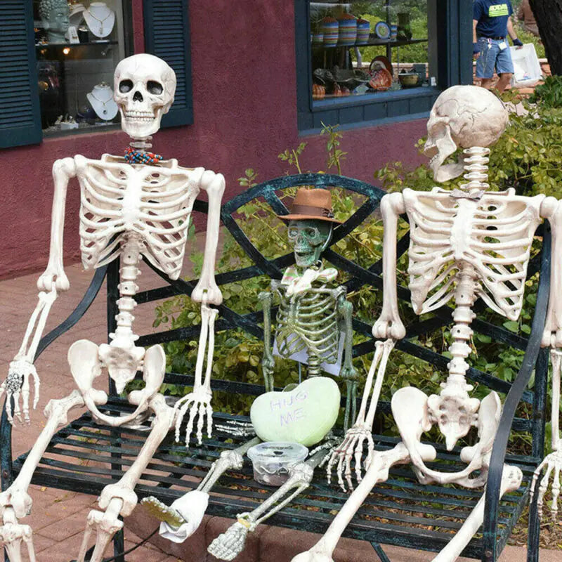 Realistic Halloween Skeleton Prop — 40×12 cm Mini Bone Model