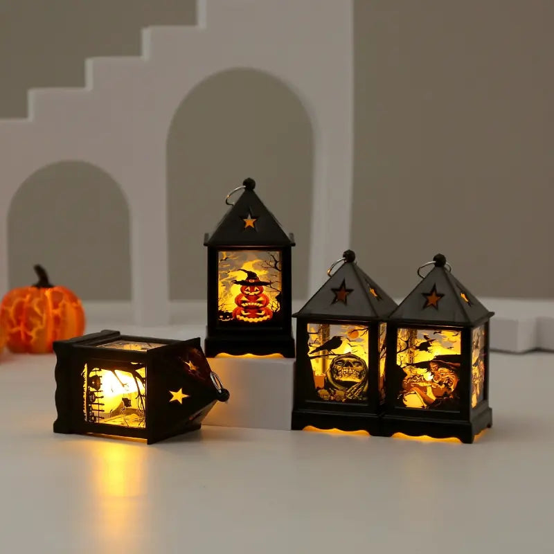 Creative LED Pumpkin Lantern Night Light for Kids — Witch/Crow/Pumpkin/Owl