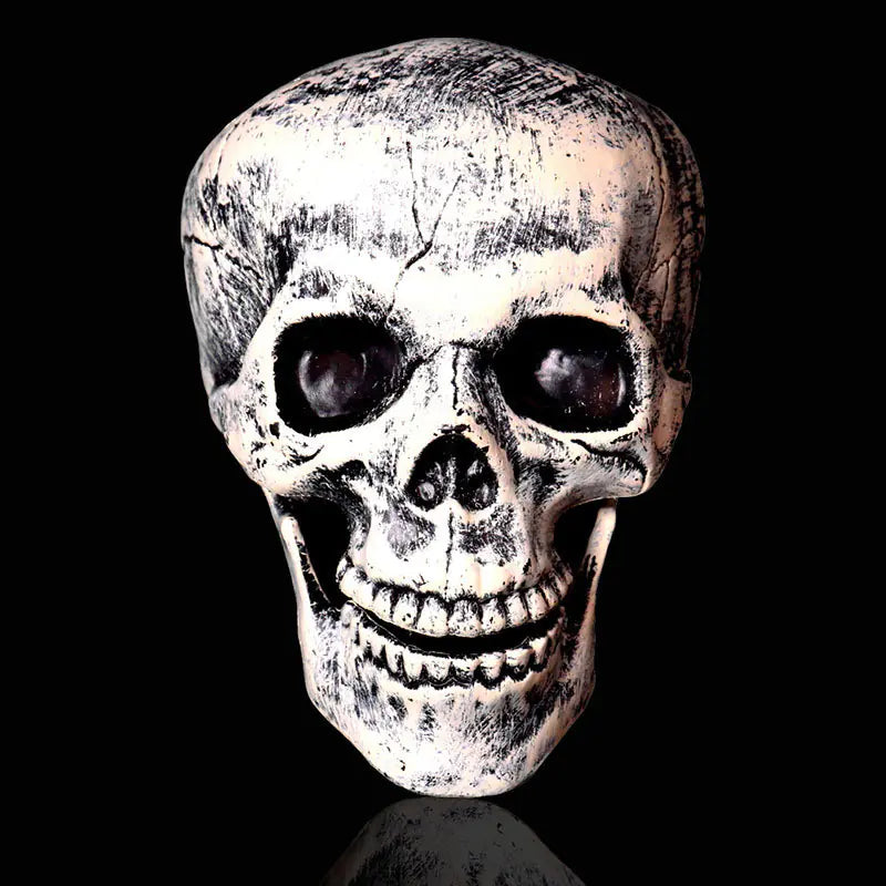 Garden Skeleton Trio — Skull & Buried Hands Set | Halloween Yard Décor