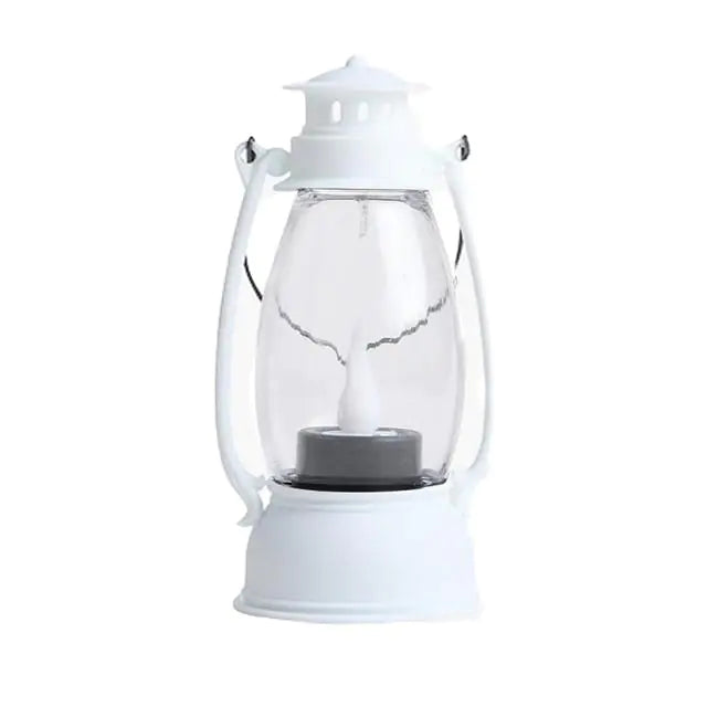 Retro LED Lantern Light — Portable Candle-Style Lamp | Halloween Décor