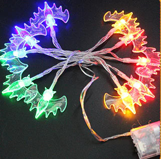 LED Pumpkin Lantern String Lights for Halloween Decor (1.2m, 10 Designs)